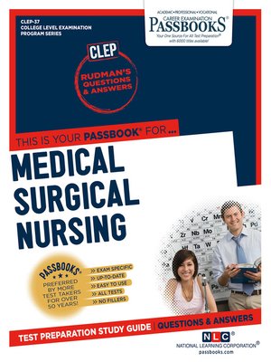 cover image of MEDICAL SURGICAL NURSING